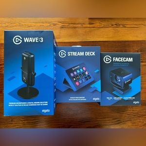 Elgato Stream Deck, Webcam & Mic bundle